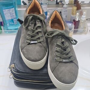 J/Slides Olive Green Suede Sneakers